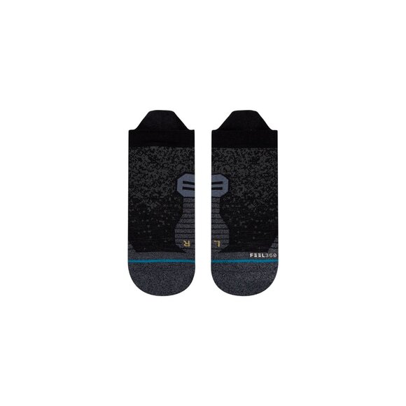 Stance Performance Run Wool Tab ST Low Cut Socks Black Grey Small A248A20RWT - Picture 6 of 11